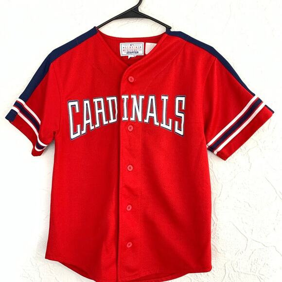 VINTAGE MARK MCGWIRE ST LOUIS CARDINALS STARTER JERSEY SZ YOUTH MEDIUM - Picture 2 of 7